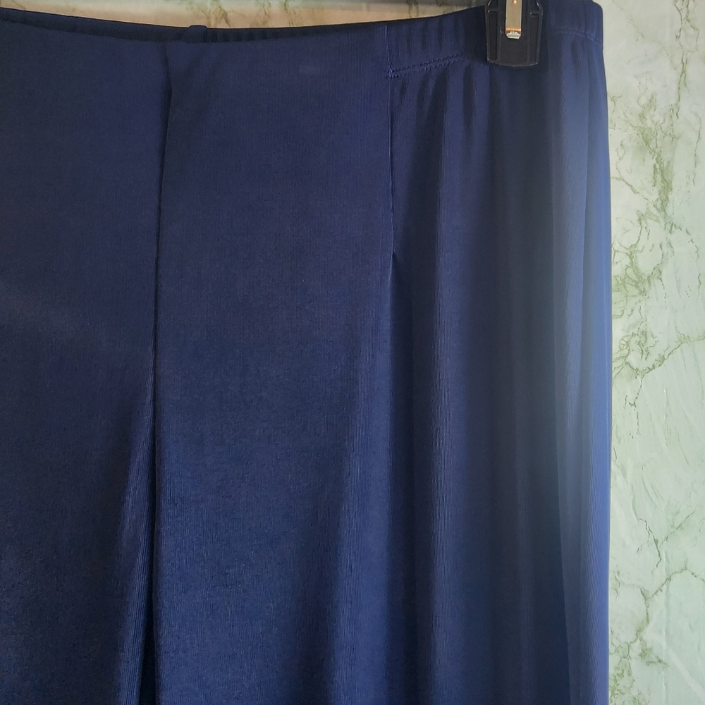 EASYWEAR by CHICO'S Navy Capri Length Pants - Picture 4 of 12